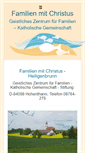 Mobile Screenshot of familienmitchristus.de
